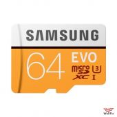 Изображение Карта памяти 64GB EVO MicroSD Card 100 MB/s Samsung (MB-MP64GA)