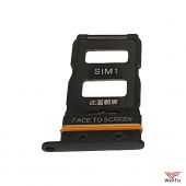 Изображение Сим лоток для Xiaomi 12 / 12X черный (оригинал)