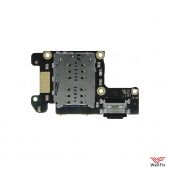 Изображение Шлейф (плата) для Xiaomi Mi 9T / Mi 9T Pro на разъем зарядки / микрофон (оригинал)