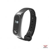 Изображение Силиконовый ремешок Xiaomi Mi Band 2 (Xiaomi Metal) черный