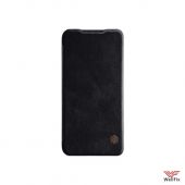 Изображение Кожаный чехол-книжка для Xiaomi Redmi 7 черный (Nillkin Qin)