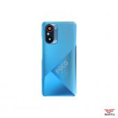 Изображение Задняя крышка для Xiaomi Poco F3 синяя (оригинал)