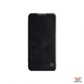 Изображение Кожаный чехол-книжка для Huawei Nova 5 / Nova 5 Pro черный (Nillkin Qin)