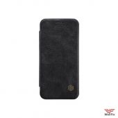 Изображение Кожаный чехол-книжка для Huawei P20 Lite (2019) черный (Nillkin Qin)