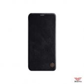 Изображение Кожаный чехол-книжка для Huawei Mate 20 Lite черный (Nillkin Qin)