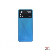Изображение Задняя крышка для Xiaomi Poco X4 Pro 5G синяя (оригинал)