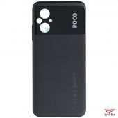 Изображение Задняя крышка для Xiaomi Poco M5 черная (оригинал)