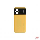 Изображение Задняя крышка для Xiaomi Poco M5 желтая (оригинал)