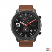 Изображение Смарт-часы Amazfit GTR 47mm aluminium case, leather strap графитовые CN