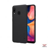 Изображение Пластиковый чехол для Samsung Galaxy A20 SM-A205F черный (Nillkin)
