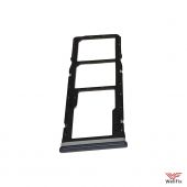 Изображение Сим лоток для Xiaomi Redmi Note 9 Pro / Redmi Note 9S серый (оригинал)