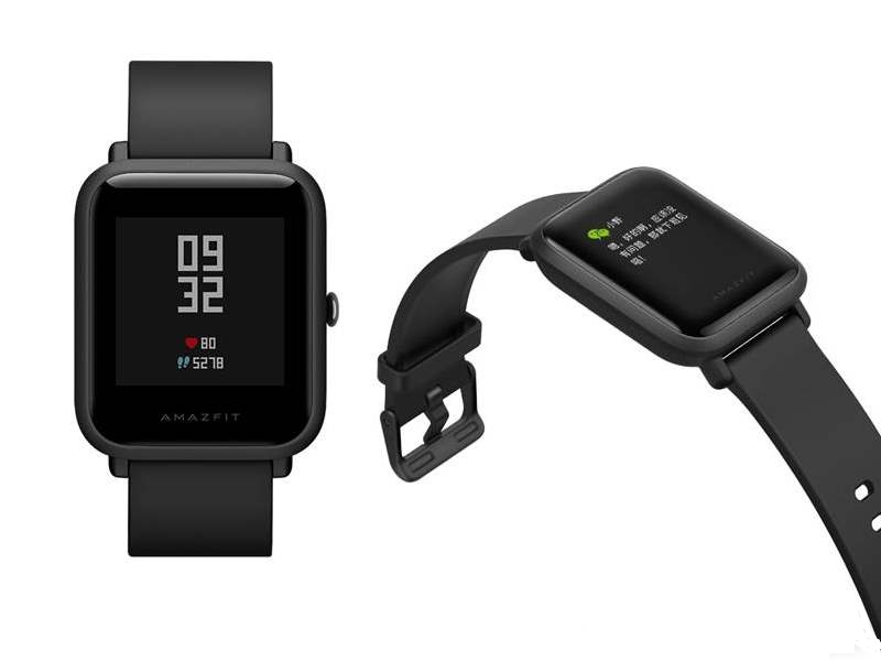 Умные часы Xiaomi Amazfit Bip черные внешний вид