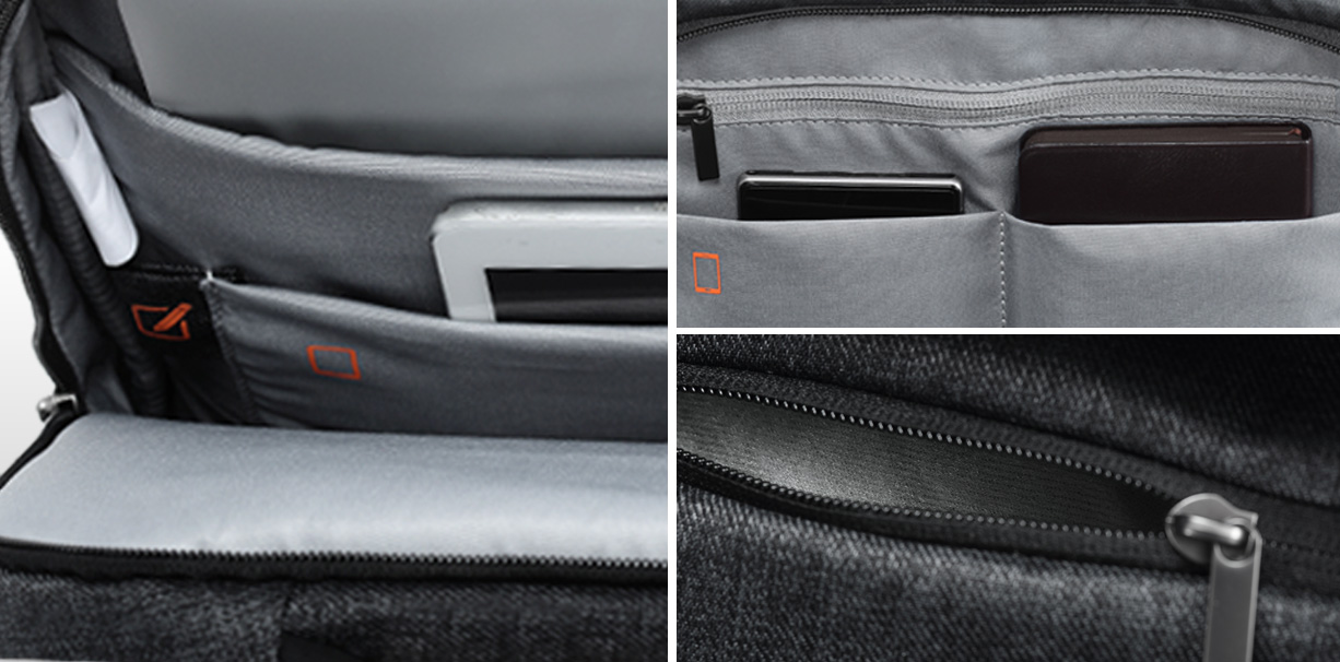 Рюкзак Xiaomi Mi Business Multi-force Bag черный детали